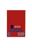 SİM 24x34 10 Renk Fon Kartonu 1 Paket - 1