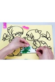 Erbek 20 Adet Kız Model-a4 Boyutunda Kum Boyama Seti Ve 10 Adet Sihirli Kazımalı Kart Seti thumbnail 3