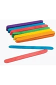 Puti Ahşap Küçük Dil-dondurma-abeslang Çubuğu Renkli 50li thumbnail 1