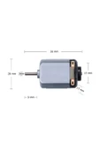 Tuğra Eğitici Deney Motoru - 3v Dc Mini Motor - Elektrik Motoru - 3