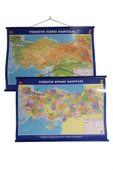 Öykü Haritacılık Türkiye Siyasi Ve Fiziki Haritası 50x70 Cm Çift Taraflı - 1