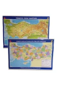 Artı Türkiye Siyasi-fiziki Haritası Çift Taraflı 70x100 - 1