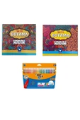 Balmira Mandala Boyama Seti - 2 Kitap Ve Bic 12 Renk Keçeli Kalem - 1