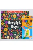 Ema Kitap Ema Büyükler Için Boyama Kitabı Ve Bic 12li Boya Kalemi - 1