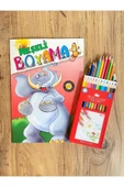 TRİX CLASS Boya Kalemi 12’li Uzun Boy+ Neşeli Boyama Kitabı - 1