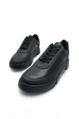 Günlük Erkek Spor Ayakkabı Bağcıklı Dikiş Detaylı Hafif Kalın Yüksek Taban Sneaker MC06 - 8