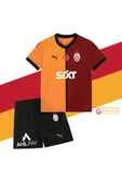 Galatasaray Orijinal Lisanslı 24-25 Sarı - Kırmızı 5 Yıldızlı Çocuk Forma Set - 1