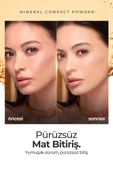 Mineral Compact Powder Kusursuz Mat Bitişli Kompakt Pudra Ivory Beige - 3