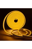 Cata Esnek Neon Hortum Led - Amber Işık - 220 Volt - Dış Mekan - 25 Metre - CT-4554A - 1