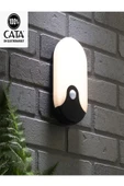 Cata 20 W Sensörlü Palermo Led Duvar Armatürü - Sarı Işık (4000K) - Siyah Kasa - 1