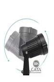 Cata 7 W Çim Kazık Bahçe Aydınlatma Armatürü - Gün Işığı (3000K) - Siyah - IP65 - CT-7300G - 6