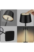 Cata CT-8437  İSTANBUL SİYAH RENK METAL ŞARJLI MASA LAMBASI - 5
