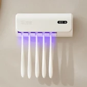 Mioji Mio UV5F Pro 2600mAh Şarj Edilebilir UV Sterilizatörü Diş Fırçası Tutucusu Beyaz - 4