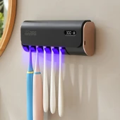 Mioji Mio UV5F Pro 2600mAh Şarj Edilebilir UV Sterilizatörü Diş Fırçası Tutucusu Siyah - 1