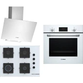 Bosch Beyaz 3 Lü Ankastre Set 302 ( HBF512BW1T - POP7C2P30O - DWK64PJ20T ) thumbnail 1