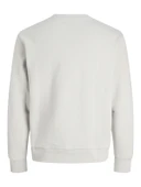 JACK JONES Küçük Yazı Baskılı Erkek Sweatshirt 12282821 thumbnail 4