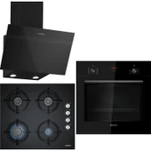 Siemens Siyah 3 Lü Ankastre Set 184 ( HB012FBB1T - EO6C6PB11O - LC63KPJ60T (61T)) thumbnail 1