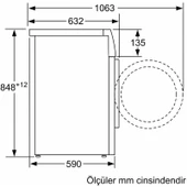 Siemens WG52K2Z0TR Çamaşır Makinesi 10 kg 1200 Devir Beyaz - 5