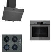 Siemens Gri Ankastre Set (HB012FBH1T-EO6C9PO00(EO6C8PP30O)-LC64KPJ70T) thumbnail 1