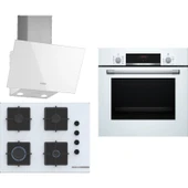 Bosch Beyaz 3 Lü Ankastre Set 300 ( HBF512BW1T - POP7C2P30O - DWK63PJ20T ) thumbnail 1