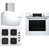 Bosch Beyaz 3 Lü Ankastre Set 279 ( HBF512BW1T - POP6C2P30O - DWK66PJ20T ) - 1