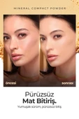 Mineral Compact Powder Kusursuz Mat Bitişli Kompakt Pudra Soft Beige - 2