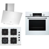 Bosch Beyaz 3 Lü Ankastre Set 280 ( HBF512BW1T - POP6C2P30O - DWK64PJ20T ) thumbnail 1