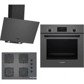 Bosch Ankastre Gri 3 Lü Set 310 (HBF512BH1T-POP7C9P30O-DWK64PJ70T) - 1