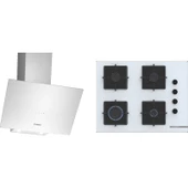 Bosch Beyaz Ikili Ankastre Set (DWK64PJ20T-POP7C2P30O) 67 cm Ocak - 1