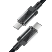 Acefast USB-C to USB-C PD60W Güç 1.2 Metre Kablo PPS 2.0 - Super Hızlı Şarj - Apple Uyumlu Type-C Şarj Data Kablosu - C12-03 - 3