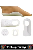 Unisex Gündelik Kullanım Konforlu Destekleyici Ayak Düz Taban Düzeltici Esnek Silikon Topuk Yastığı - 5