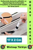 Ergonomik Elektronik Kapı Pencere Köşe Zor Nokta Çok Amaçlı MİNİ Detay Temizlik Fırçası Faraş 2 in 1 thumbnail 1