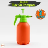 2 Litre Çok Amaçlı Basınçlı El Püskürtme İlaçlama Pompası Aleti Bitki Sulama Ayarlı Sprey Şişe thumbnail 2