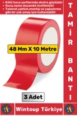 Ultra Güçlü Su Neme Dayanıklı Çok Amaçlı Montaj Onarım İzolasyon Tamir Bantı Kırmızı 48 Mmx10Mt 3 Ad thumbnail 1
