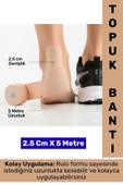 Gündelik Esnek Nefes Alabilir Konforlu Ayakkabı Topuk Vurma Önleyici Rulo Bant 2.5 Cm X 5 Metre thumbnail 1