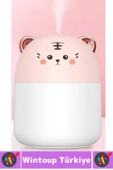 Portatif Sessiz Çalışır Şık Sevimli Kedi Tasarımlı Humidifier USB Şarjlı Oda Hava Nemlendirici 250ML - 2
