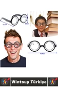 Eğlenceli Çocuk Yetişkin Parti Kostüm Öğrenci Arkadaş Şaka Kalın Büyük Cam İnek Öğrenci Şaka Gözlüğü thumbnail 2