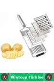 Ergonomik Kaymaz Meyve Sebze Jülyen Dilim Rendeleme Dilimleme Mutfak Değiştirilebilir 4lü El Rendesi thumbnail 4