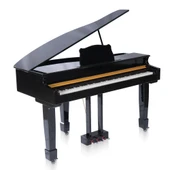 Jwin Sapphire SDP-700 Çekiç Aksiyonlu 88 Tuşlu Kuyruklu Dijital Piyano - Siyah - 1