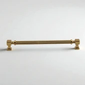 Yeni Talas Çizgili Gold Altın Metal 128 mm 12.8 cm Mobilya Mutfak Çekmece Dolap Kulpu Kulbu Kulpları thumbnail 3
