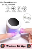 Yüksek Kaliteli Tırnak Oje Protez Tırnak 60 Saniye Hızlı Kurutma UV Led Işıklı Mini Tırnak Kurutucu - 2