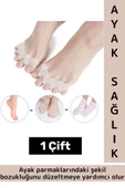 Ayak Sürtünme Şekil Bozukluğu Önleyen Masaj Etkili Estetik Görünüm 5 Parmak Ayıran Makaralı Bunyon - 1
