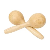 Jwin JWM-109 Saplı Gerçek Ağaç  Kaliteli Marakaş Orff - Ritim Aleti Seti - Natural - 3