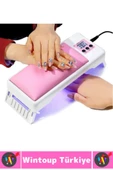 Konforlu Profesyonel Ev Kullanım Hızlı Etki Dijital Ekran 3 Zaman Ayarlı El Yastıklı UV Oje Kurutucu - 6