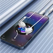Acefast USB-C Kablolu Mikrofonlu Kulaklık Uzaktan Kumandalı Type-C Kulaklık 1.2 Metre - Beyaz - L3 - 4
