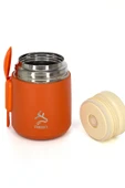 Duo Dine Bebek Turuncu Mama Kabı & Yemek Saklama Termosu, Mug - 8 Saat Sıcak, 12 Saat Soğuk Tutma 500 ml - 3