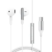 Acefast USB-C Kablolu Mikrofonlu Kulaklık Uzaktan Kumandalı Type-C Kulaklık 1.2 Metre - Beyaz - L3 - 3