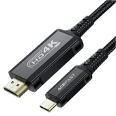 Acefast USB-C to HDMI 4K HDR Destekli 1.8 Metre Video Aktarım Kablosu - C1-10 - 1