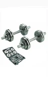 CKSpor 2 Adet 15 Kg Krom Dumbell Seti Çantalı Döküm Plaka Dambıl Seti  CKS15 - 1