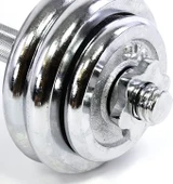 CKSpor 2 Adet 15 Kg Krom Dumbell Seti Çantalı Döküm Plaka Dambıl Seti  CKS15 - 10